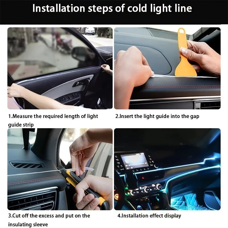 Neon Glow Car Interior Lights